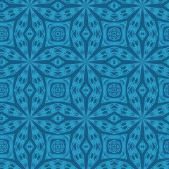 Seamless color pattern from a variety of geometric shapes.