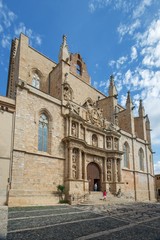 Fototapeta na wymiar The church of Santa Maria in Montblanc town, Catalonia, Spain