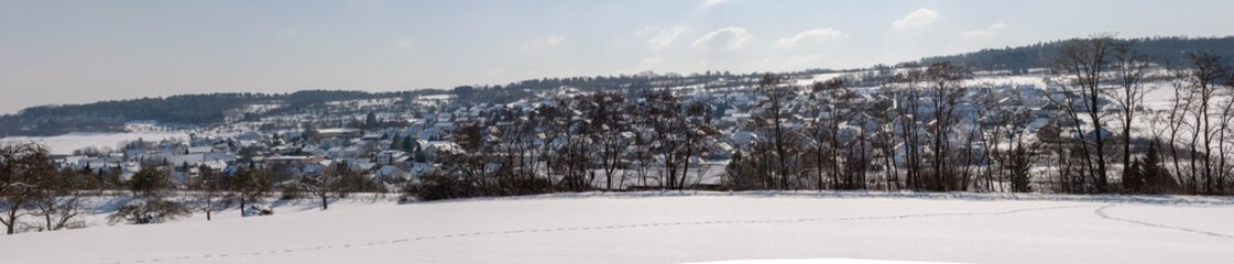 Obraz premium Dorf im Heckengäu