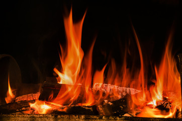 beautiful flame of fire