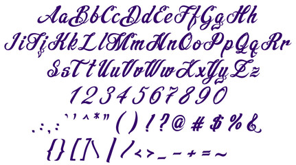 Search photos purple font alphabet set