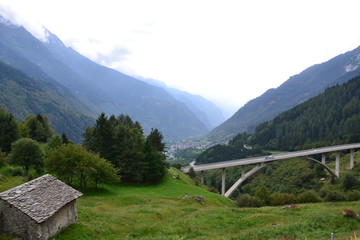 Fototapeta na wymiar In the Swiss Alps