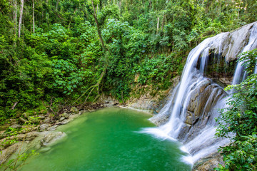 Beautiful Gozalandia Waterfall in San Sebastian Puerto Rico