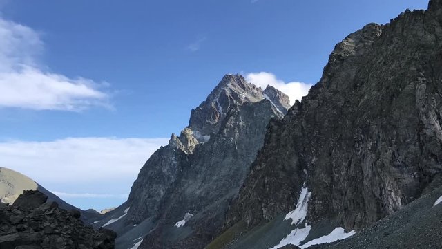 Panoramic view around the mountain Monviso, Piedmont - Italy