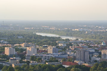Top view of Warsaw