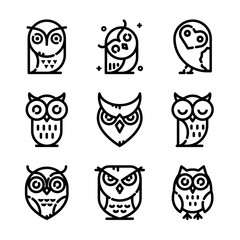 Owl Icon Set