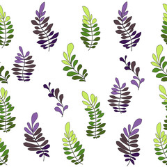 Fototapeta premium Texture with flowers and plants. Floral ornament. Original flowers pattern.