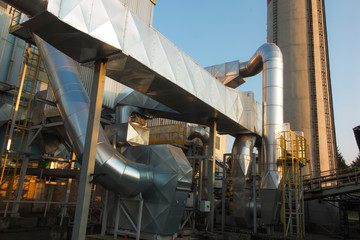 installation of dust removal from coal boilers