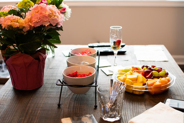 Elegant table with Decor and Snacks