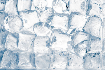 Ice cubes background.