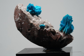 Cavanasit, Kristall, Hellblau, Stufe, Pune, Pakistan, Mineral, Edelstein