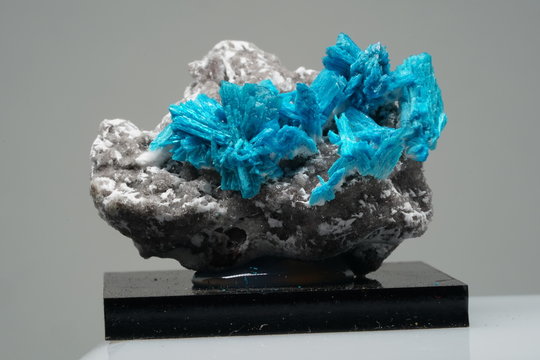 Mineral, Cavansit, Kristall, Hellblau, Stufe, Pune, Pakistan, Mineral, Edelstein