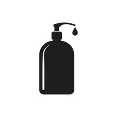 Soap bottle icon. Vector.