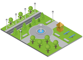 City Park Illustration