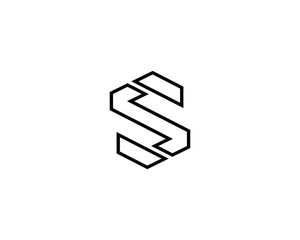 Letter S icon alphabet symbol. Letter S logo icon design vector sign. 