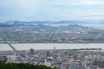 徳島県・眉山からの眺め