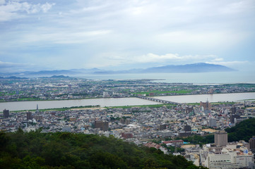 徳島県・眉山からの眺め