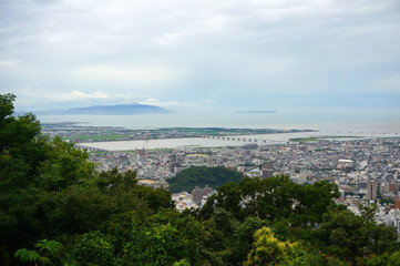徳島県・眉山からの眺め