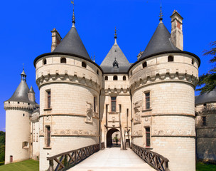 Fototapeta premium france, loire castles : chaumont castle, outside