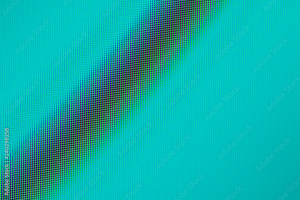 Poster close up of a high resolution computer display as a green abstract background.