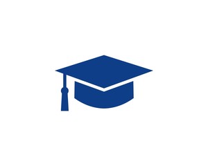 Education symbol. Cap icon. Simple design education symbol. 
