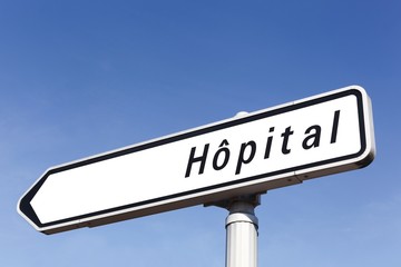 Panneau H&ocirc;pital 