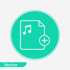 Add file vector icon sign symbol