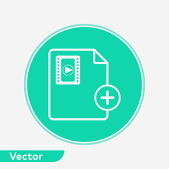Add file vector icon sign symbol