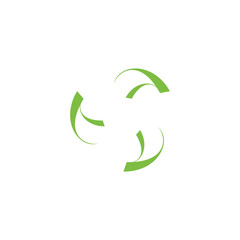 Recycle arrow logo design