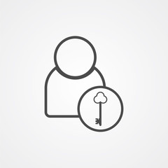 User vector icon sign symbol