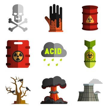 image objects polluting the environment, nuclear and biological weapons