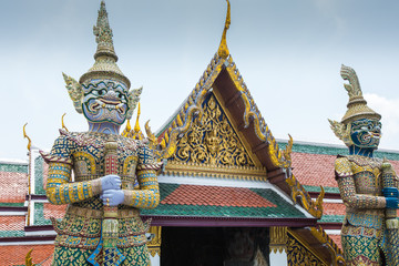 Fototapeta premium Demon Guardian in Wat Phra Kaew Grand Palace Bangkok