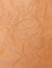 Fototapeta premium Sepia crumpled paper texture background