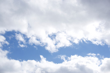 Obraz premium blue sky with white clouds