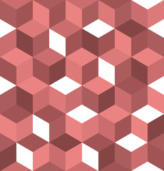Seamless pattern of colored cubes. Endless multicolored cubic background. Cube pattern. Cube vector. Cube background. Abstract seamless background with cube decoration.