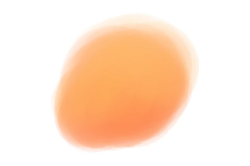 Hand drawn colorful digital spot on isolated white. Colored aquarelle blotch. Watercolour splotch. Paint and ink smudges. Bright blur stain. Trendy label brush stroke background
