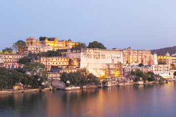 Udaipur City Palace in Rajasthan state of India