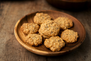 Oatmeal chia seeds cookies.