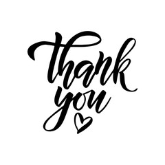 Thank You lettering