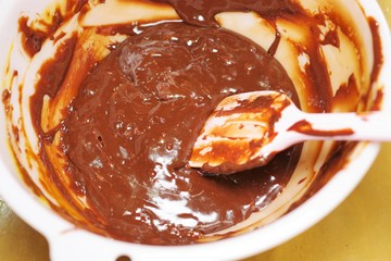 溶かしたチョコレート