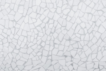 Broken tiles mosaic seamless pattern. White and Grey the tile wall high resolution real photo or brick seamless and texture interior background.