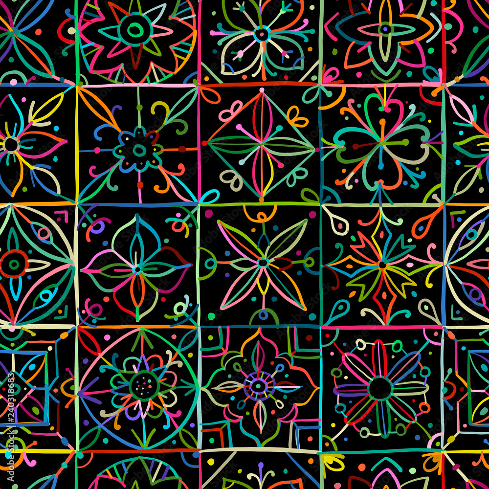 Aufkleber Abstract geometric seamless pattern for your design