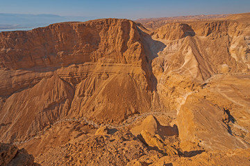 Dry, Eroded Cliffs in the Desert