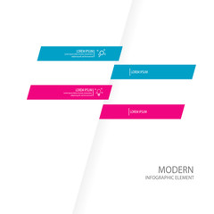 modern infographic banner template element