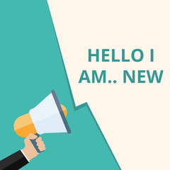 Conceptual writing showing Hello I Am..