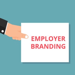 Writing note showing Employer Branding.
