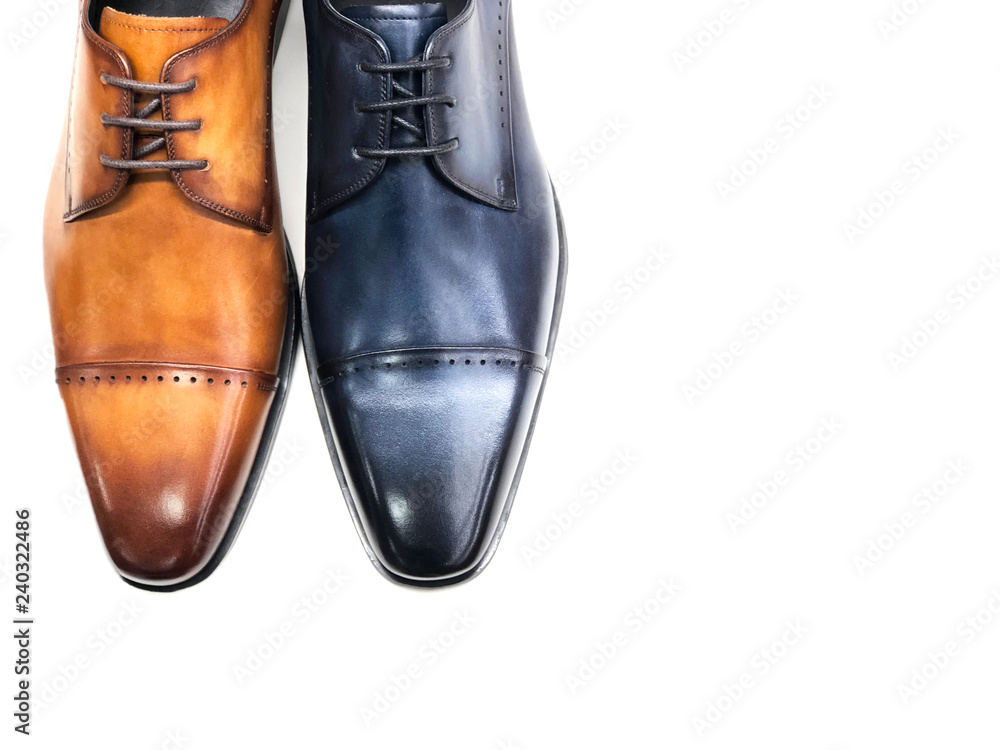 Wall mural a pair of men's fashion shoes