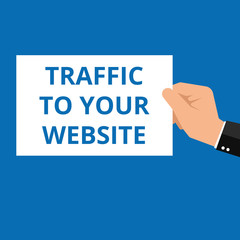 Word writing text Traffic To Your Website.