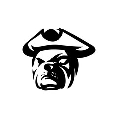 Patriot Pit Bull Dog Logo Template