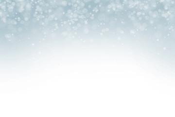 white snow on gradient blue background, white bokeh on blue background, glitter white background, silver snowy blue background, silver blue bokeh wallpaper